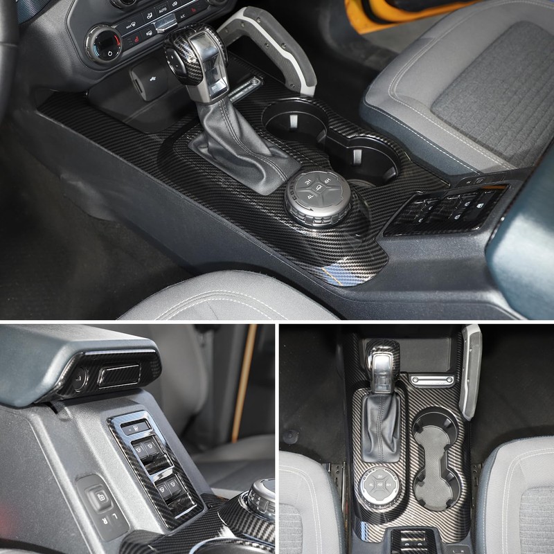 RT-TCZ Carbon Fiber Gear Shift Panel Trim Cover for Ford