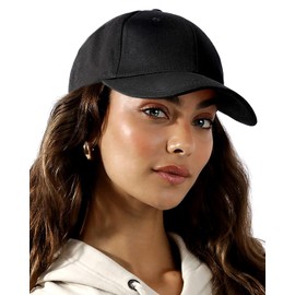 Genevert Hat Wig Baseball Cap with 8" Short Bob Curly Hair Extensions for Women, Natural Hairstyle, Black Adjustable Cap, Wavy Hair, Brown