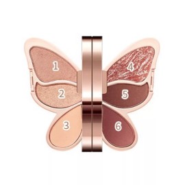 Undisclosed Butterfly Shaped Eyeshadow Palette Makeup Cosmetics Kawaii Aesthetic Trendy Cute - Chocolate Mousse