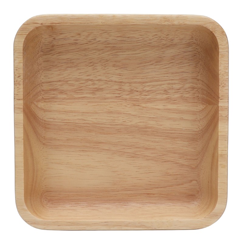 Wood Salad Bowl Square Thicked Simple Food Rice Salad Bowl