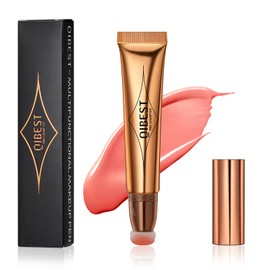 Liquid Blush Made of Stick, Rouge Highlighter Stick, with Soft Cushion Applicator, 3-in-1 Creamy Highlighter Stick, Makeup Stick for the Face, Liquid Blush Pen for Contouring (#1)