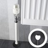 Radiator Pipe Covers, 4 Pcs Black Plastic Radiator Pipe Collars