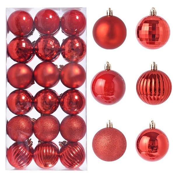 BSTMOME 4CM Hanging Christmas Baubles Tree Decoration Party Ornaments, Shatterproof