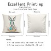 Meagtlva Rabbit Easter Pillow Covers 18x18 Set of 2 Easter