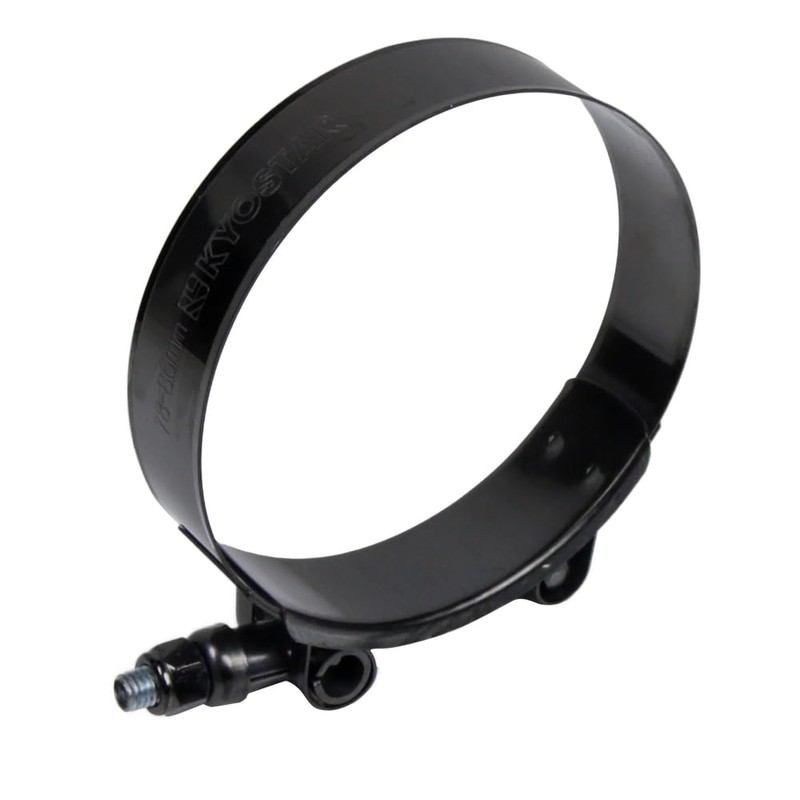 Kyostar 3" T-Bolt Hose Clamp Adjustable Stainless Steel Clamp Black