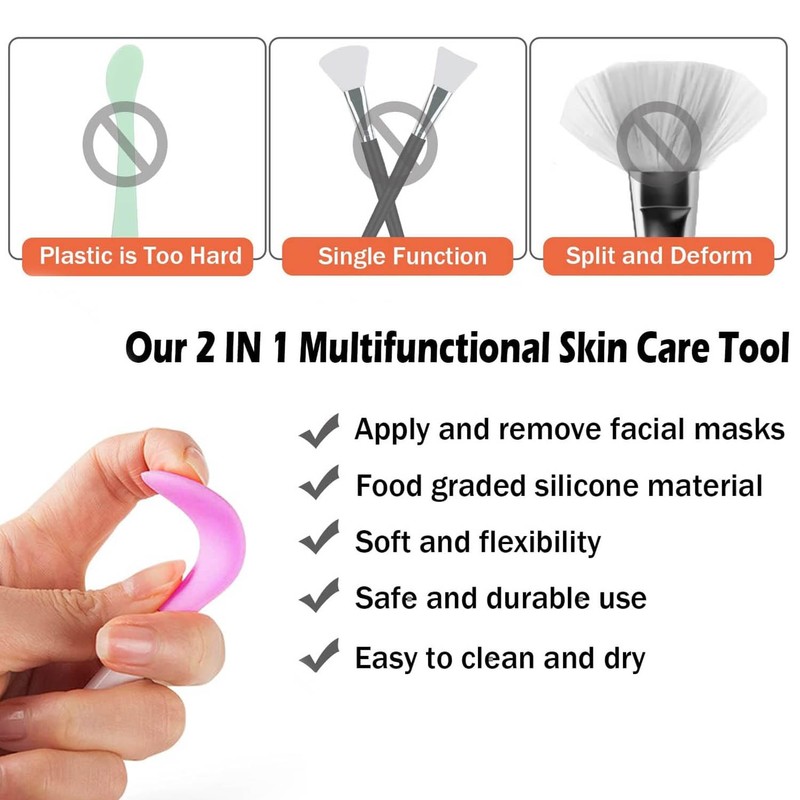 Face Scrubber,2 PCS Silicone Face Brush,Facial Cleansing Brush for Exfoliating,DIY