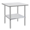 Profeeshaw Stainless Steel Prep Table NSF Commercial Work Table with