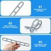 VGECEE Plastic Guy Element, Pack of 25 Ladder Guy Elements