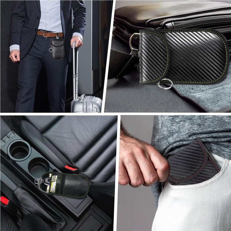 KOLZEMV Protective Car Key Case, Pack of 2 RFID Signal