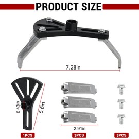 Universal Fuel Pump Removal Tool and Adjustable Lock Ring Spanner Wrench, 5.31" to 7.17" Automotive Fuel Tank Repair Kit for Car Fuel Pump Lock Ring Installation and Removal