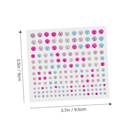 Operitacx 10 Blatt Sinfonie-Perlenaufkleber gems Jewel Nail Decoration Flache Perlensticker The Craft Haaraufkleber Perlen schminken Gesicht dekorativer Aufkleber Perlen zum Basteln Acryl