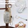 YIKECASE Key Fob Cover with Diamond Keychain for Women, Car