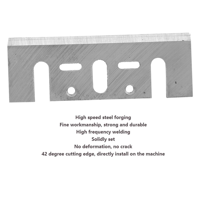 82 mm TCT Carbide Planer Blade Replacement, One Pair of