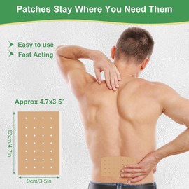 Pain Relief Patches Heat Patches Larger Size 24 PCS, Pain Relief Plaster 12 Hours Long-Lasting Pain Relief for Back Knee Joint Muscle Neck Shoulder Pain, 9 * 12cm