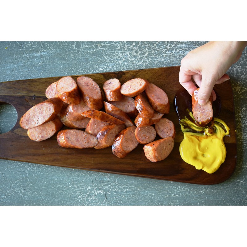Manda Fine Meats Hot Sausage 24oz (2 Pack), 24 Ounce