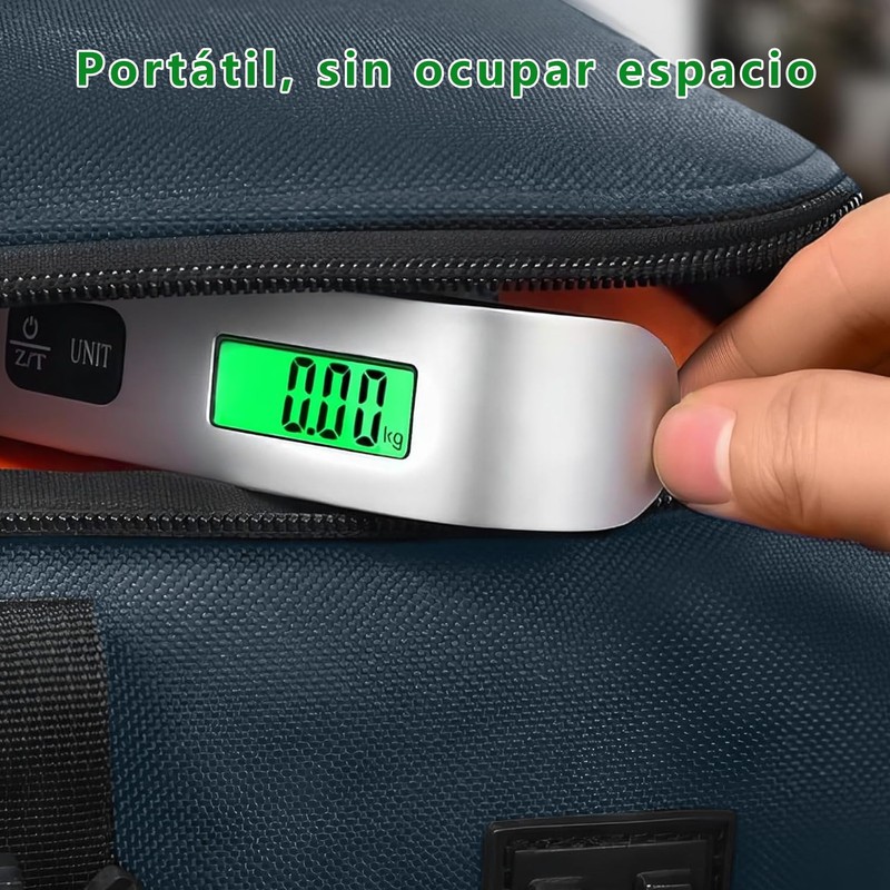 DQST Báscula de Equipaje Digital, Portátil, Bascula Maletas de Viaje,