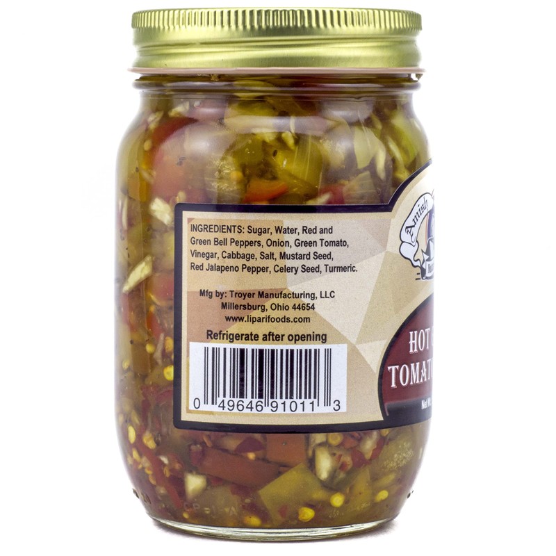 Amish Wedding Foods Hot Green Tomato Relish & Hot Pepper