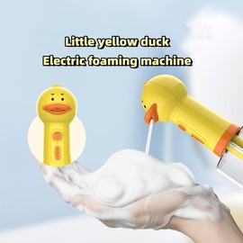 Electric Duck-Shaped Pet Foaming Bath Dispenser 350ml IPX5 Waterproof Multi-Purpose Use for Dogs & Cats, Gentle Skin-Safe Bathing Tool. Valentine's Day gift