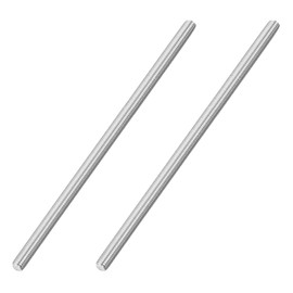 sourcing map M8x202mm Fully All Threaded Rod, 2Pcs 316 Stainless Steel Long Threaded Screw 1.25mm Thread Pitch Right Hand Threads for Furniture Mounting Assembly Fastening