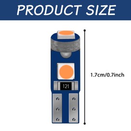 SamWinGear 20PCS 74 LED Bulb T5 Led Dash Light Bulbs, T5 37 74 2721 Instrument Cluster Bulbs Kits with Twist Lock Socket PC74 PC37, Dashboard Indicator Panel Gauge Climate Control Module Lamp(Pink)