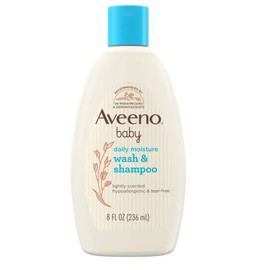AVEENO Baby Wash and Shampoo 8 oz (4 Pack)
