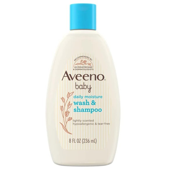 AVEENO Baby Wash and Shampoo 8 oz (4 Pack)