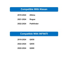 JOGO AUTO HB552 Cabin Air Filter Replacement for 2021-2024 Nissan Rogue,2019-2024 Altima,2022-2024 Pathfinder,2019-2024 Infiniti QX50,2022-2024 QX55,2022-2024 QX60