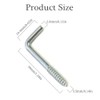 Zopseet 80 Pcs Right Angle Hooks Zinc Plated L Hook