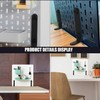 Clamp on Desk Pegboard, 2pcs Desktop Stand Pegboard Wall Organizer