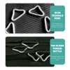 Gatuida Pack of 30 Triangle Trampoline Parts Portable Triangle Buckles
