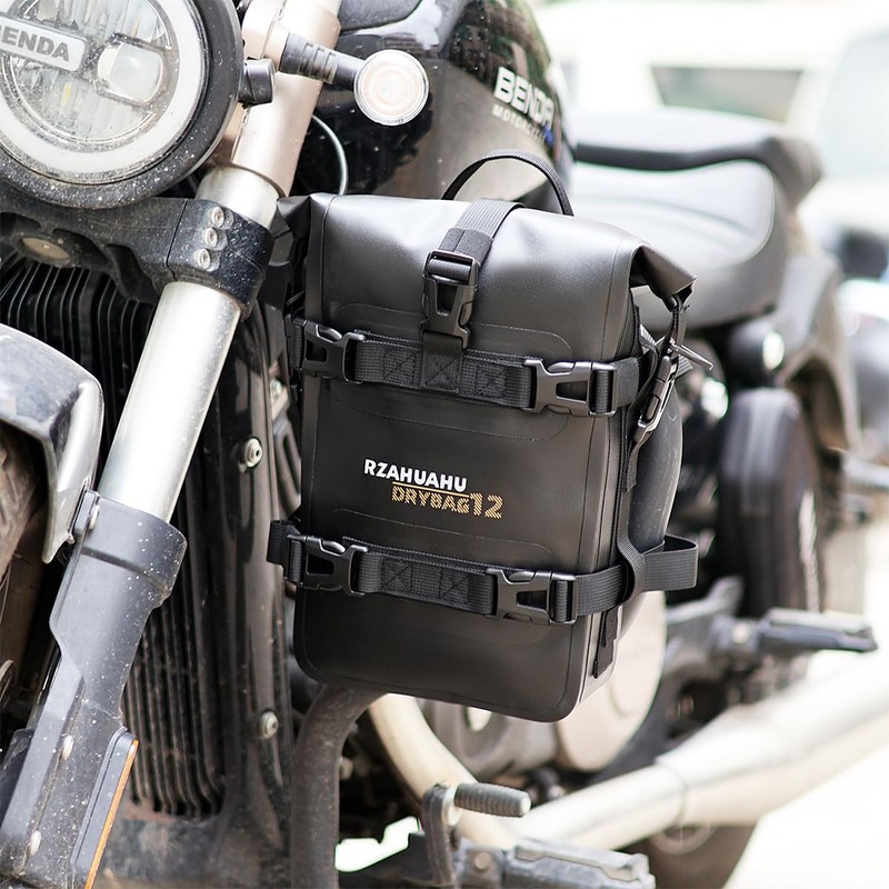 Motorcycle Frame Crash Bar Bag, 4L Waterproof Motor Saddle Pannier
