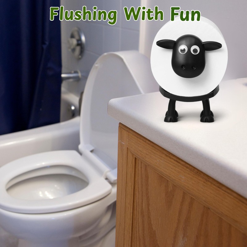 Sheep Toilet Paper Holder for Bathroom Decor, Sheeps Toilet Roll