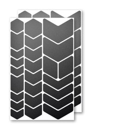 Luxshield Reflector Sticker Set - Chevrons - for bicycle scooter pram - reflective tape - reflective stickers