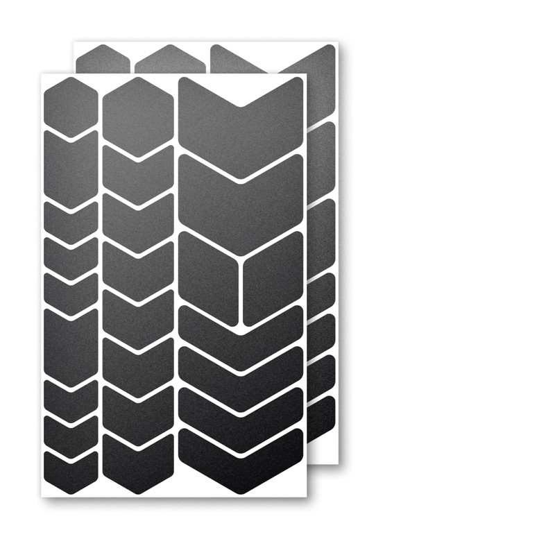 Luxshield Reflector Sticker Set - Chevrons - for bicycle scooter
