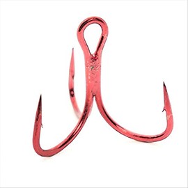 KVD Elite Triple Grip Treble 2X Short 1X Strong- Red 4