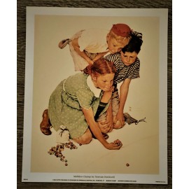 Norman Rockwell  1992  " Marbles Champ  NR0102" 9 x 11"