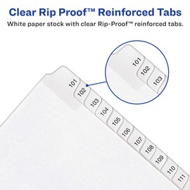 Avery Collated Legal Dividers Allstate Style, Letter Size, EXHIBIT A-Z Tab Set ( 82105)