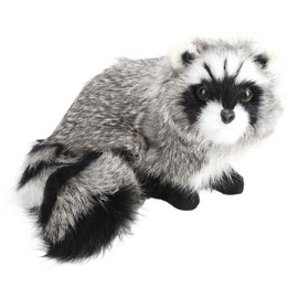Raccoon Plush Toy, Lifelike, Cute, Soft, Handmade, Stuffed Toy, Plush Toy, Home Decoration, 35 x 25 x 9 cm