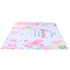 Summer Floral Pattern Shower Curtain with Hook Bathroom Curtain for