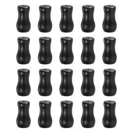 sourcing map 24Pcs Cord Knobs, 30mm Window Blind Tassels Plastic Pull Cord Tassel Drops Pull End Pendant for Window Blinds Shade Curtain, Black