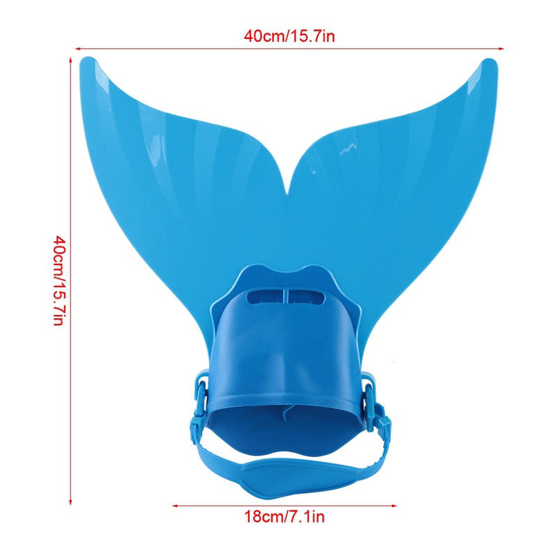 Children Kids Swimming Fin Training Flipper Fish Tail Diving Feet