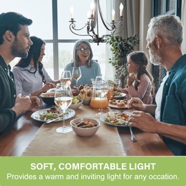 Sigalux E12 LED Bulb Dimmable, 40 Watt Candelabra LED Light Bulbs, Chandelier Light Bulbs, B10 5000K Daylight, Type B Candle Light Bulbs UL Listed, 12 Pack