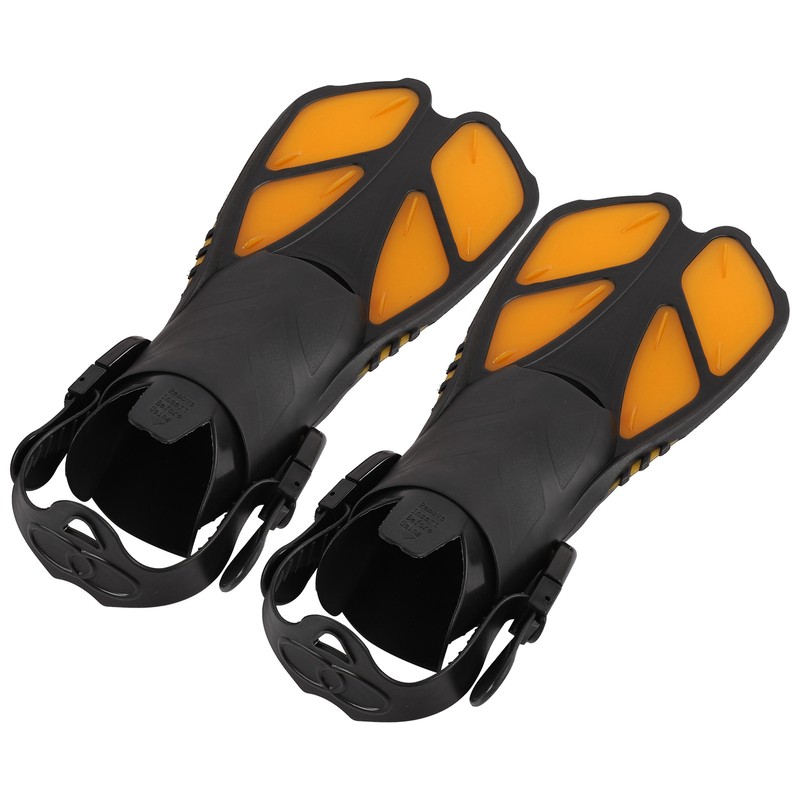 2pcs Adjustable Snorkel Fins Soft TPR Open Heel Long Diving