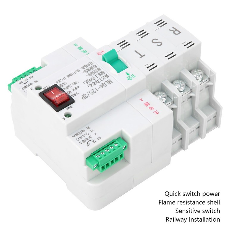 AC 400V 3P 63/80/100A Dual Power Automatic Transfer Toggle Switch(100A)
