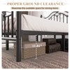 LoVinson Full Bed Frame with Headboard and Footboard, Modern Metal