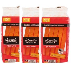 30 x Wilkinson Pronto Disposable Razors * 3 x 10 * Men