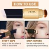 Aliver 2-in-1 Concealer Stick & Liquid Foundation Set with Cosmetic