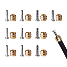 BH90 Disc Brake Olive Insert, Olive Green Insert Cable Set for Shimano Olive Green Brake Insert Set, Bicycle Inner Tube Hydraulic Hose, Pack of 10