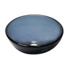 Miseno MVS-TIS-168-12 Marrone 12" Circular Glass Vessel Bathroom Sink and