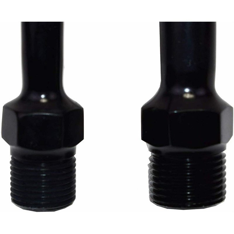 SixBuys Performance Black A/C Compressor Curved Manifold Compatible with Sanden